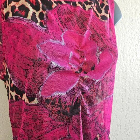 Agolde Sheer Animal Print Tank Top - Picture 3 of 7